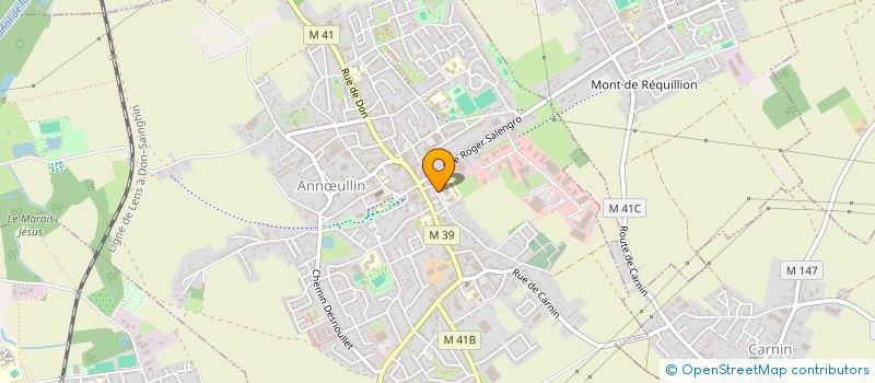 localisation de l'entreprise PONEY CLUB DE LA FONTINELLE  ANNULLIN