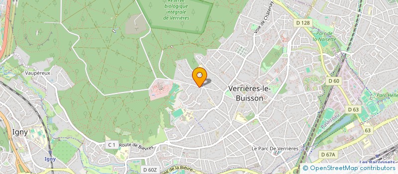 localisation de l'entreprise PONEY CLUB DU BOIS DE VERRIERES à VERRIERES-LE-BUISSON