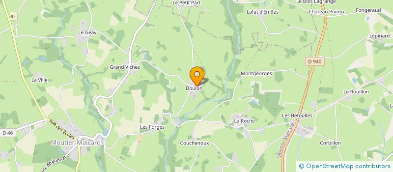 localisation de l'entreprise PONEY CLUB LES CAVALIERS D OZE  MOUTIER-MALCARD