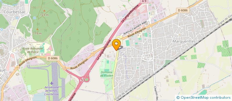 localisation de l'entreprise PONEY CLUB MARGUERITTES  MARGUERITTES