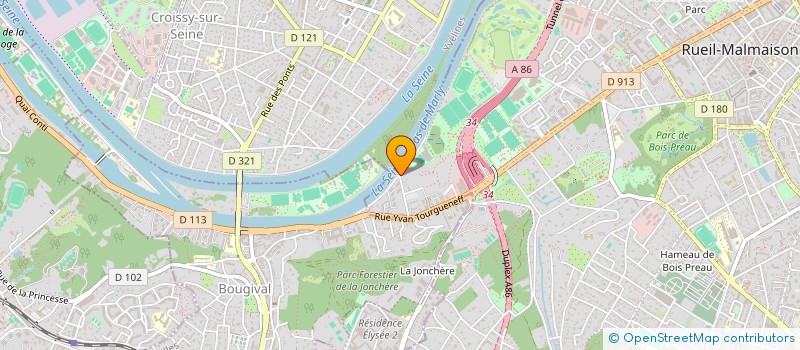 localisation de l'entreprise PONEY EVASION à RUEIL-MALMAISON