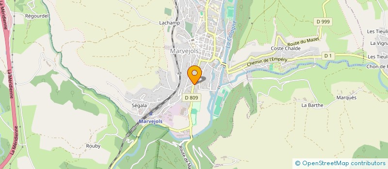 localisation de l'entreprise PONEY JEUNE  MARVEJOLS