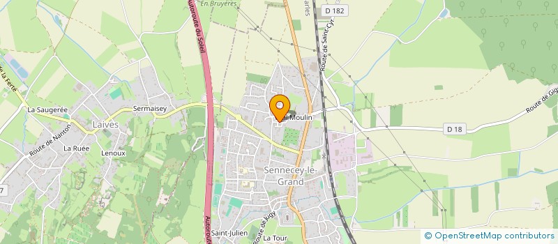 localisation de l'entreprise PONEY PLAISIR DU MOULIN DE VAVIERE à SENNECEY-LE-GRAND