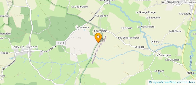 localisation de l'entreprise PONEYS CHAMP SAUVAGE à BELLOU-LE-TRICHARD