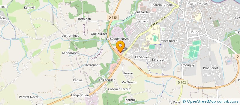 localisation de l'entreprise PONLACOIFF à PONT L ABBE