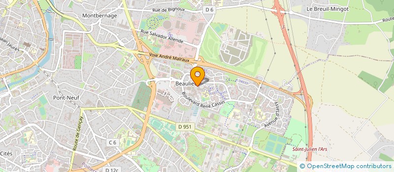 localisation de l'entreprise PONLEU KAMPUCHEA à POITIERS