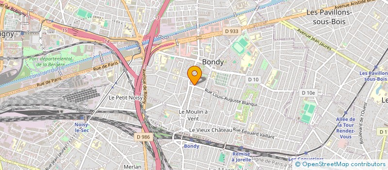 localisation de l'entreprise PONMANSU  BONDY