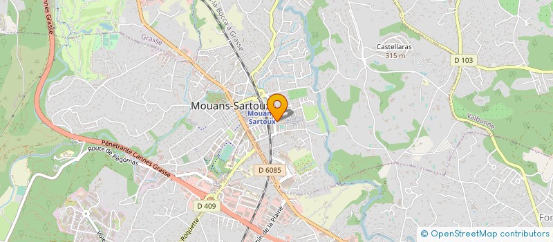 localisation de l'entreprise PONOS  MOUANS-SARTOUX