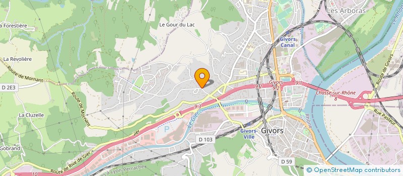 localisation de l'entreprise PONOS AGENCEMENT à GIVORS