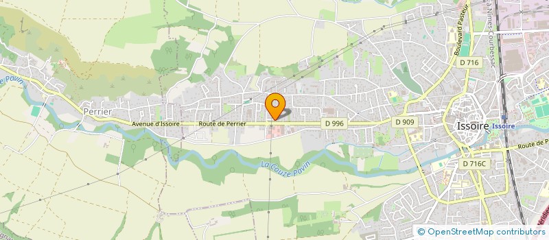 localisation de l'entreprise PONOT-RULQUIN  ISSOIRE