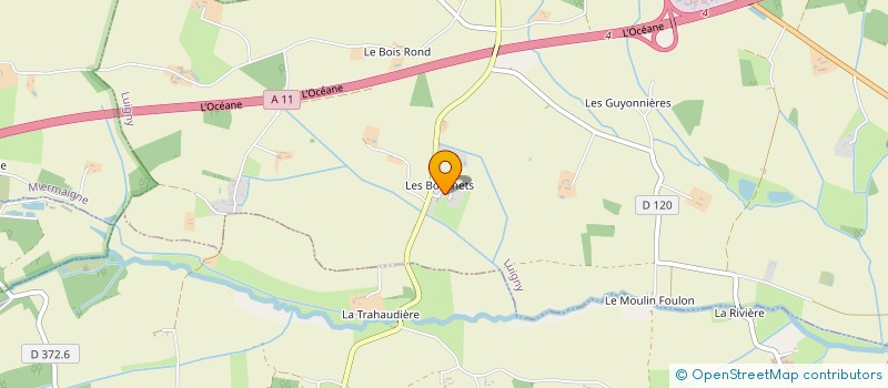 localisation de l'entreprise PONOVELLA à LUIGNY