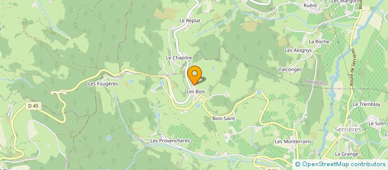 localisation de l'entreprise PONPON  SERRIERES