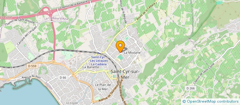 localisation de l'entreprise PONS à SAINT-CYR-SUR-MER