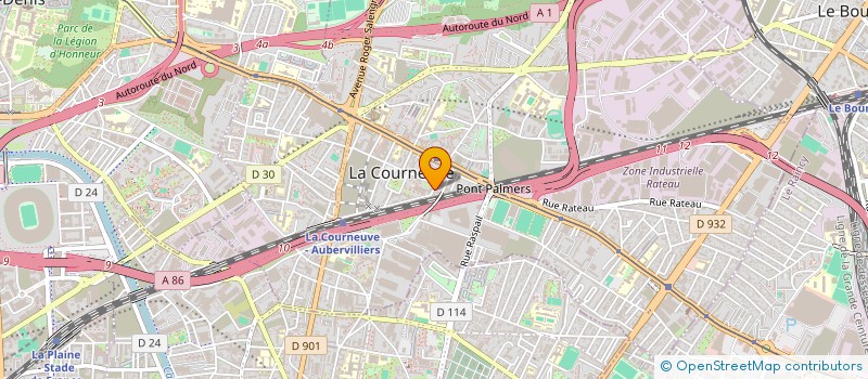 localisation de l'entreprise PONS CONSULTING à LA COURNEUVE
