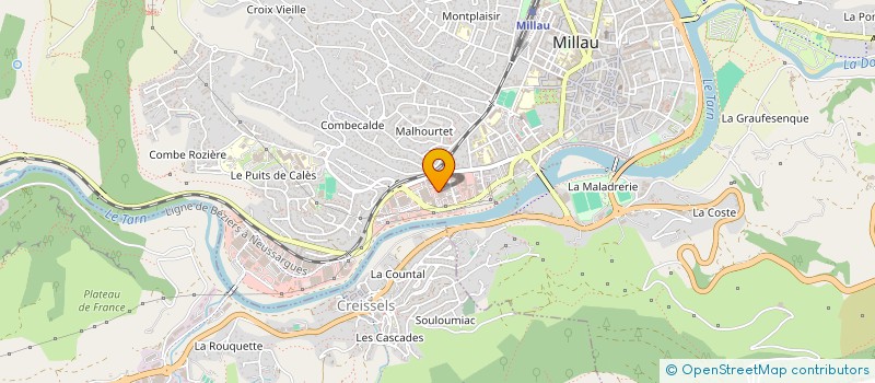 localisation de l'entreprise PONS DISCOUNT à MILLAU