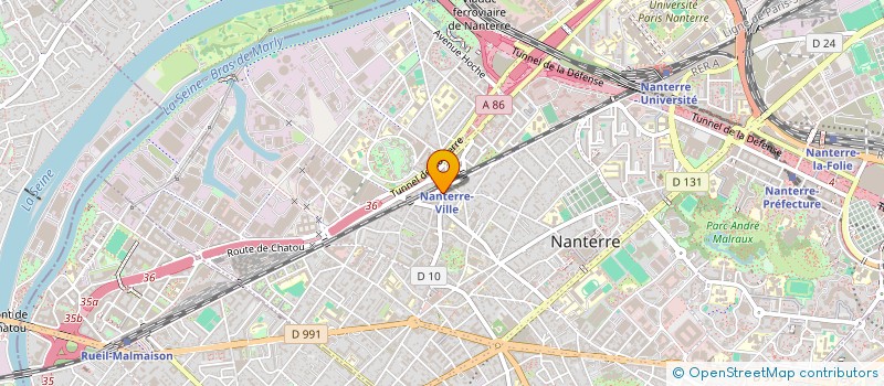 localisation de l'entreprise PONS ET COMPAGNIE à NANTERRE