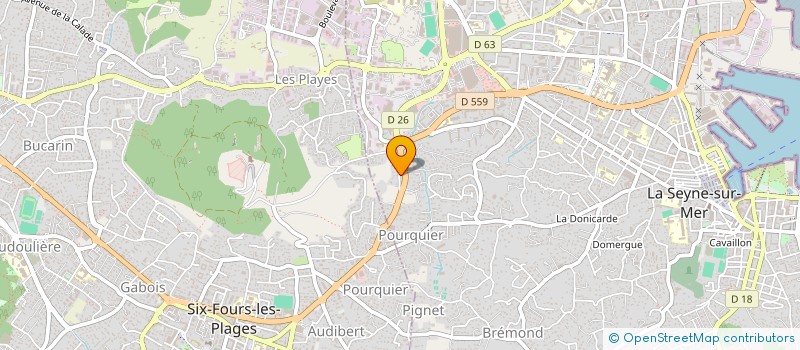 localisation de l'entreprise PONS ET TELESFORT à LA SEYNE SUR MER