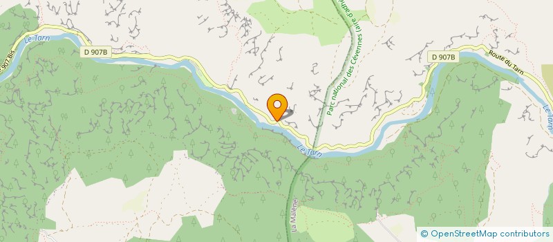 localisation de l'entreprise PONS/FULCRAND  MASSEGROS CAUSSES GORGES