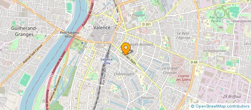 localisation de l'entreprise PONSARD à VALENCE