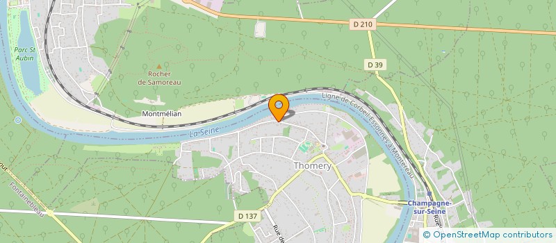 localisation de l'entreprise PONSARDIN  THOMERY