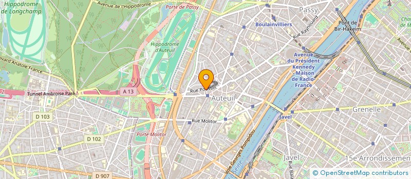 localisation de l'entreprise PONSEY 91  PARIS