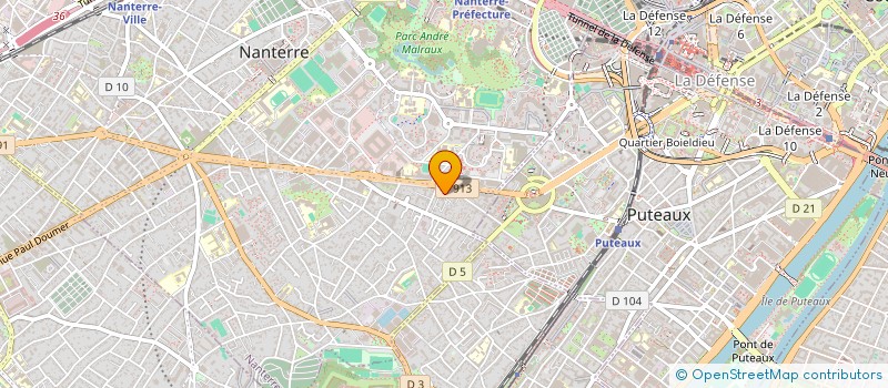 localisation de l'entreprise PONSONNAILLE-FABRE  NANTERRE