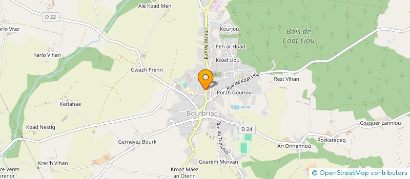 localisation de l'entreprise PONT  TREGUIER