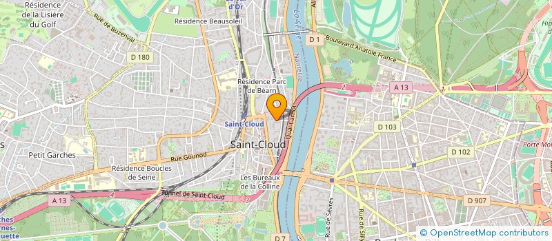 localisation de l'entreprise PONT ALEXANDRE III à SAINT-CLOUD
