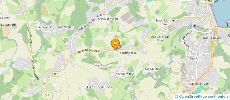 localisation de l'entreprise PONT AR CRACH  PERROS-GUIREC