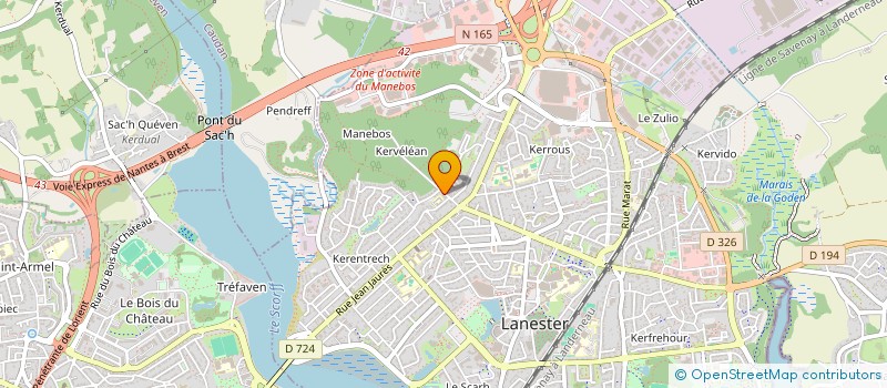 localisation de l'entreprise PONT AR SCOUL  LANESTER