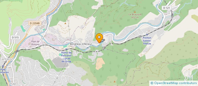 localisation de l'entreprise PONT ARC-EN-CIEL  PEILLON