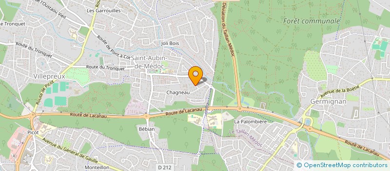 localisation de l'entreprise PONT AUDEMER INVEST  SAINT-AUBIN-DE-MEDOC