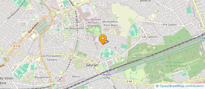 localisation de l'entreprise PONT BLANC à SEVRAN