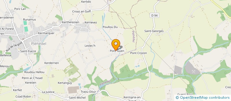 localisation de l'entreprise PONT BLANC  PLEHEDEL