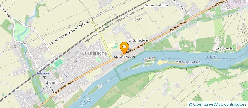 localisation de l'entreprise PONT BORDEAU à SAINT-AY