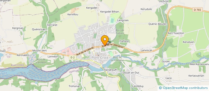 localisation de l'entreprise PONT CROIX AUTOMOBILES à PONT-CROIX