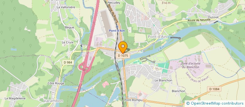 localisation de l'entreprise PONT D AIN VIANDES à PONT-D'AIN