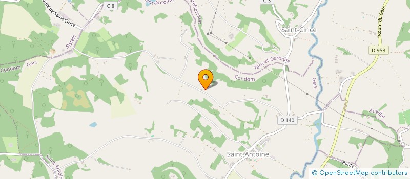 localisation de l'entreprise PONT D'ARRATZ  SAINT-ANTOINE