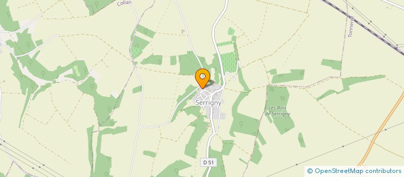 localisation de l'entreprise PONT D'AUZON  SERRIGNY