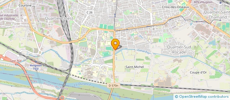 localisation de l'entreprise PONT D'INITIATIVES JEUNESSE  AVIGNON