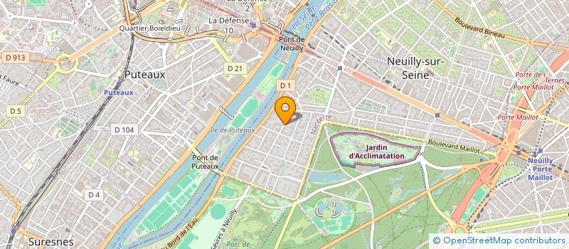 localisation de l'entreprise PONT D'OR 8 à NEUILLY-SUR-SEINE