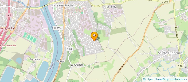 localisation de l'entreprise PONT D'ORIENT  JASSANS-RIOTTIER