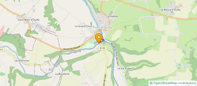 localisation de l'entreprise PONT D'OUILLY LOISIRS à PONT-D'OUILLY