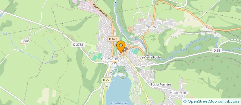 localisation de l'entreprise PONT DE L'AUGEON  COGNA