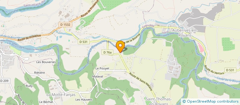 localisation de l'entreprise PONT DE MANNE SARL  SAINT-THOMAS-EN-ROYANS