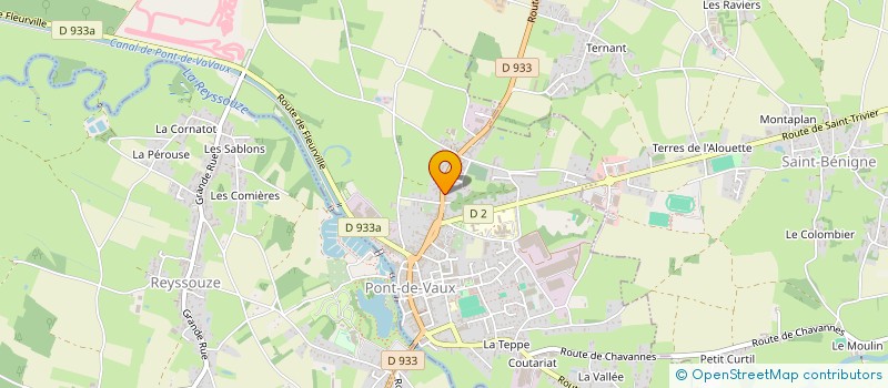 localisation de l'entreprise PONT DE VAUX-01 PULSION  PONT-DE-VAUX