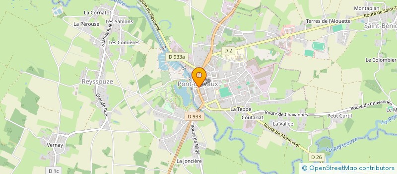 localisation de l'entreprise PONT DE VAUX MEDICAL  PONT-DE-VAUX