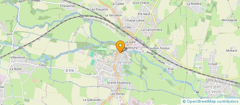 localisation de l'entreprise PONT DE VEYLE EVENEMENTS à PONT-DE-VEYLE