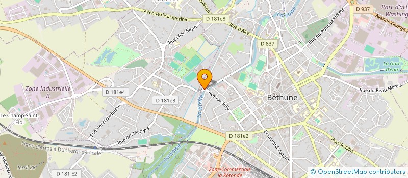 localisation de l'entreprise PONT DES DAMES à BETHUNE