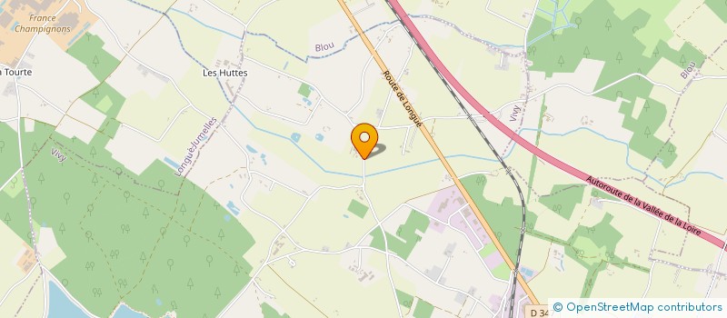 localisation de l'entreprise PONT DORE  VIVY